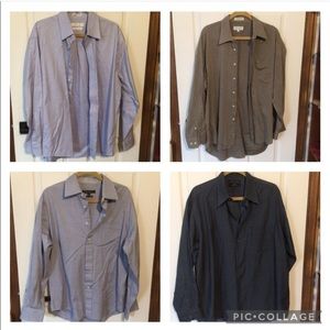 4 button up dress shirts